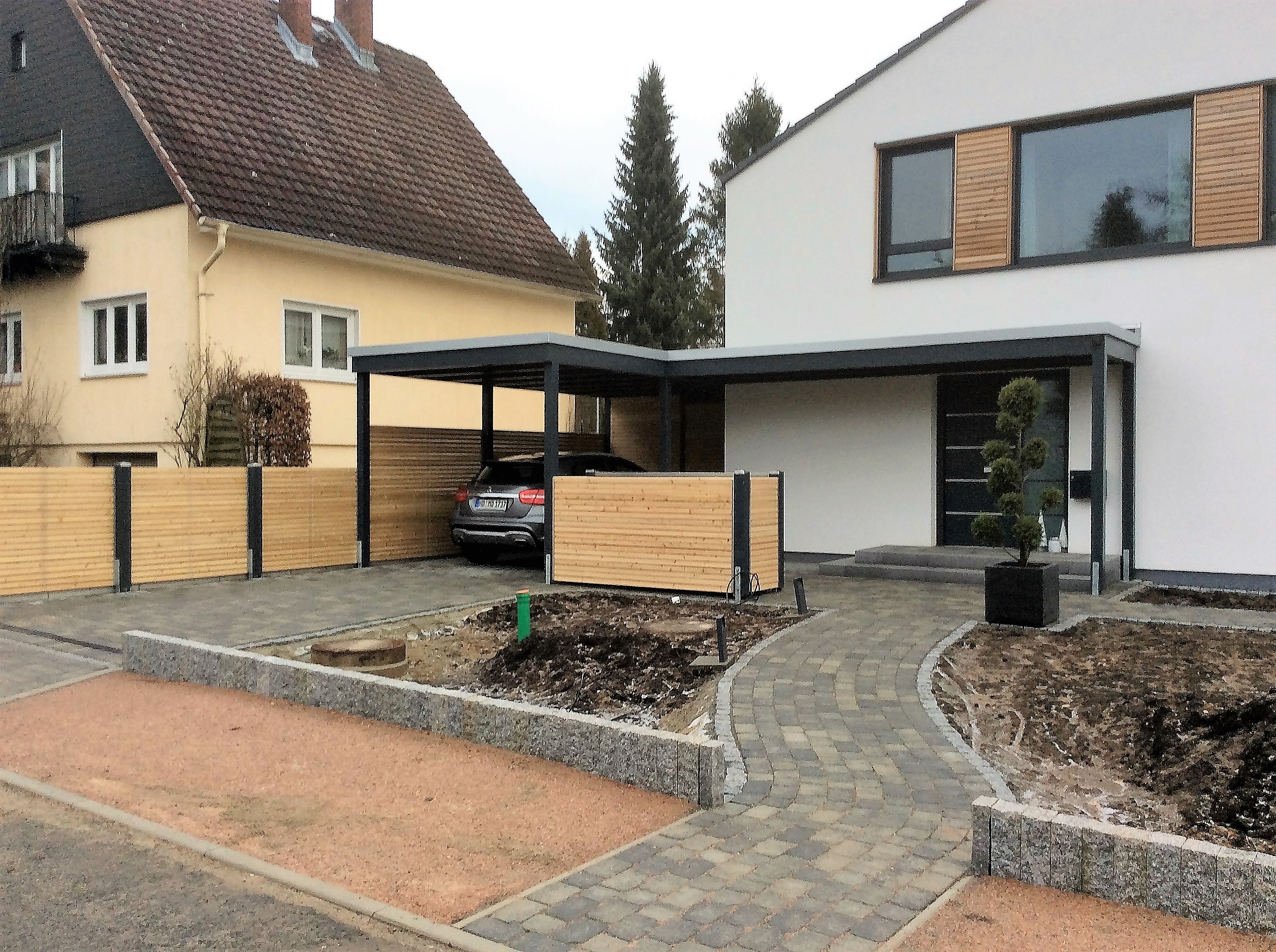 Carport und Eingangsüberdachung Carporthaus