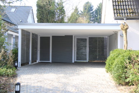Designcarport 2 Schiebetüren