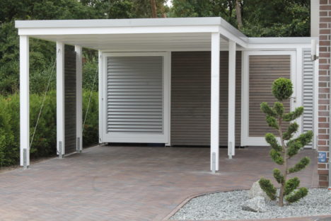 Einzelcarport modernes design